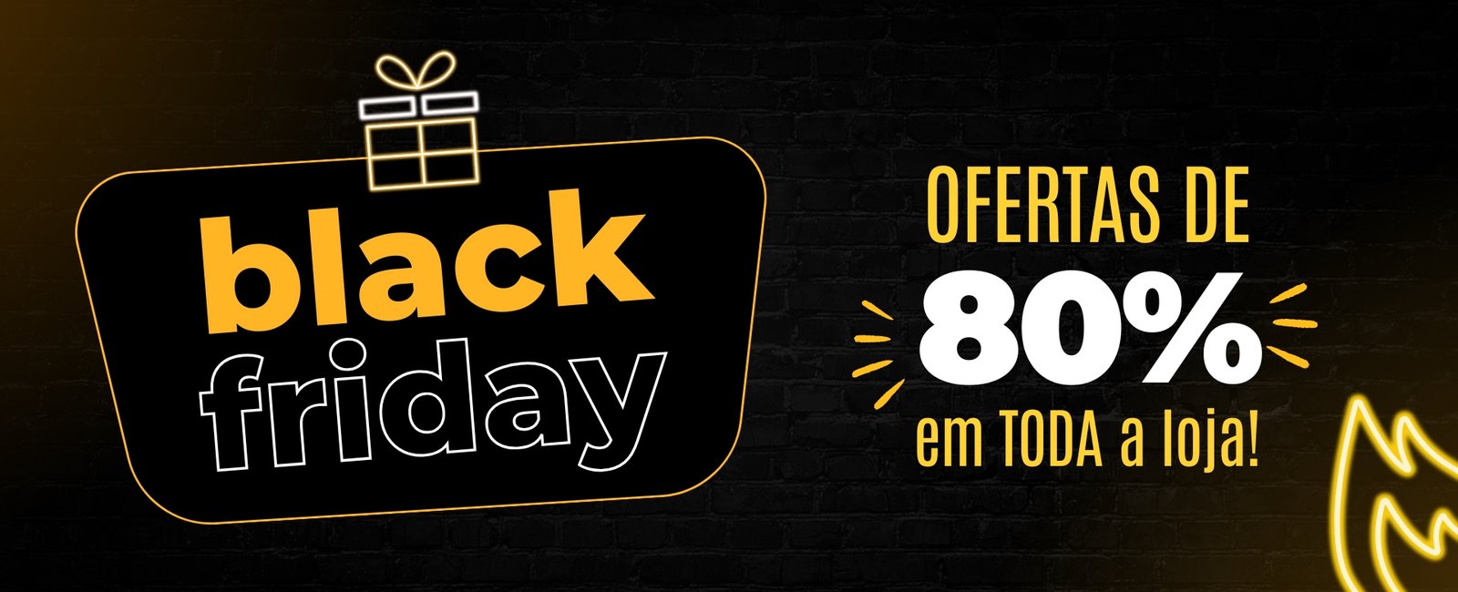 Banner black friday moderno preto